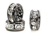 (SAJ) ロンデル 平型(ブラック)(8mm)(50個)