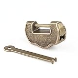 古錠前 アンティーク調　錠前 百年好合　 3.5*1.9*1.1cm　鍵付き