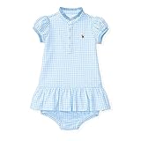 ラルフローレンの子供服　POLO　RALPHLAUREN　ベビー　女の子ツーピースセット　８０ｃｍ [並行輸入品]