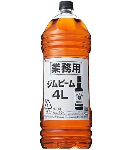 Amazon.co.jp: ジムビーム バーボン ウイスキー 大容量 4000ml 4L ×1本