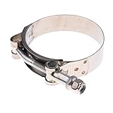 Perfk 車用　ステンレス　ホースバンド　直径 2インチ‐4インチ　Tボルトクランプ　スプリング式　8サイズ選択でき - 直径2.25インチ