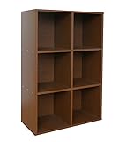 レコードラック　６マスタイプ　DULP600 (ブラウン)