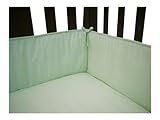 American Baby Company 100 % Cotton Percale Crib Bumper, Celery by American Baby Company