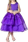 (アイビードレシング) Ivydressing 子供ドレス パーティードレス ウェディング フラワーガールドレス ジュニアドレス プリンセス風 ベルト飾り 披露宴 発表会 演奏会 ガールズ-140-A