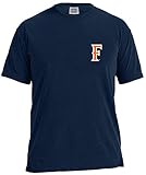 NCAA Cal State Fullerton Titans状態野球靴紐半袖快適カラーTシャツ、スモール、True Navy