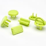 CalMyotis ソケット保護、子供安全のためのソケット保護、接着のための簡単な子供安全装置 (グリーン)