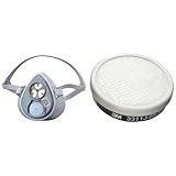 3M 防毒マスク 面体 3100 S/Mサイズ & 吸収缶 有機ガス用 防じん機能あり 3311J-55-S1