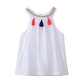 Domybest ベビー服 吊りスカート 女の子 子供服 タッセル ドレス キッズ ワンピース 膝上丈 夏 花柄 スリングドレス 可愛い 萌え 超柔らかい 袖なし 伸縮性 姫様 人気 プレゼント 3色