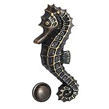 Adonai Hardware Sea Horse Decorative Brass Door Knocker