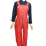 ユニワールド ヤッケ サロペット NS-512 (L, レッド)