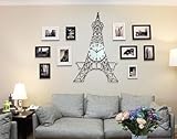 ALUP- 創造的な人格の壁時計のリビングルームスタイリッシュな時計の時計写真の壁モダンフォトフレームの写真壁のミュートのベッドルームの吊り下げの時計クリエイティブフォトフレームの組み合わせDIYの装