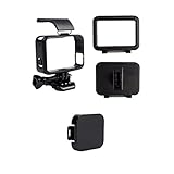 Perfk レンズキャップカバープロテクター　プラスチック　フレームマウントハウジング　 保護　GoProヒーロー5に対応　