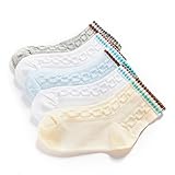 幼児子供子供コットンアンクルメッシュ靴下ウェーブデザインソックス5ペア1～3 歳