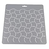 Viviseason(ビビシーズン) ステンシル キルティング パッチワークDIY波 チェック柄 縫製 クラフト シール プラスチック