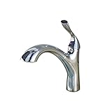 Rozin 多機能の 浴室 洗面所用 蛇口 クロムめっき 流し台 洗面台用 じゃぐち 混合水栓 プルアウトスプレーノズルを装備