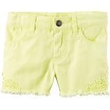 カーターズ Carter's/ レーストリムツイルショーツ イエロー ボトムスショートパンツ 6ヶ月【並行輸入】