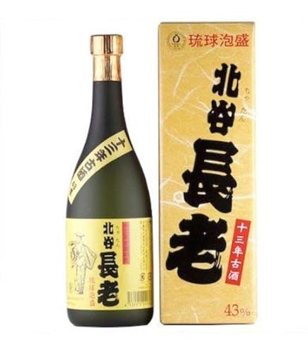 Amazon.co.jp: 泡盛 北谷長老 秘蔵古酒 30度 720ml 北谷長老酒造工場