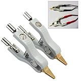 BephaMart 2個銅gwinstek LCRケルビンテストクリップブリッジテストクリップMicroresistivityクリップ