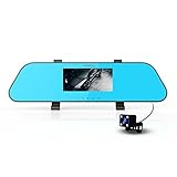 Dual Dash Cam, MERRILL 4.3" LCD Full HD 1920 x 1080P Video & Audio Car Camera Recorder with Rear Cam