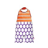 (ビブパ) BIBPA ベビー服 ロンパース グラフィックライン 70-90 [オレンジ×パープル] [B-005-ORPR]