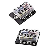 Perfk 2ピース　10ウェイ回路標準　ATO ATC　ブレード　ヒューズ　ボックス　ブロックホルダー　ターミナル　ブレードヒューズ