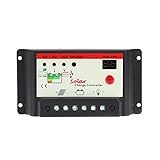 30A 12V/24V ソーラー充電コントローラ PWM充電 LCDディスプレイ 自動レギュレータバッテリシステム