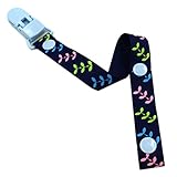 2赤ちゃんのおしゃぶりリーシュコード/ケースのセットクリップおしゃぶりホルダーブルーの葉をおしゃぶり