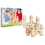 Discovery Kids 69-Piece Wooden Castle Block Set by Discovery Kids [並行輸入品]
