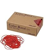 オーバンド 輪ゴム カラーバンド プチ 30g箱 #16 一般的な 標準サイズ レッド 赤 GGC-030-RD 共和 カラフル 色つきワゴム カラー 少量