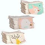 AKC ベビー汗取りパッド 赤ちゃん あせとり コットン 6重ガーゼ 出産祝い 男の子 女の子 3枚セット 動物柄 (Bセット)