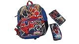 Ultimate Spiderman Web Warriors 4 Pc Set 16" Backpack, Pencil Case, Zippered Pouch & Matching Lunch 
