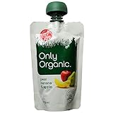 オンリーオーガニック　ベビーフード パウチタイプ 「ナシ、バナナ、リンゴのデザート」　6か月頃～ 120g - Only Organic - Food Pouch - Pear, Banana & A