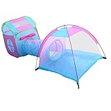 MagiDeal 3 in 1子Pop Up Play Tent withクロールトンネル& CubbyセットPlayhouse Ball Pit Play Castle in /アウトドアベビー幼児