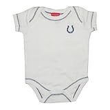 NFL Indianapolis Colts ベビー Baby / 刺繍されたロゴの幼児ワンピース半袖ボディスーツ/ロンパース/カバーオール Infant One-Piece Short Sleeve