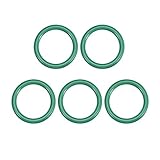 uxcell フッ素ゴムOリング FKMシールガスケット 機械配管用 30 mm外径 25.2 mm内径 2.4 mm幅 グリーン 5個