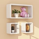 シュウクラブ@ 壁の棚壁掛け居間テレビの背景壁の装飾フレームクリエイティブウォール格子の壁の棚バルクヘッド (色 : 白)
