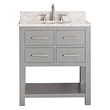 Avanity Brooks 30 in。VanityコンボでChilledグレー仕上げ