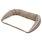 STYRIA 犬 猫 ベッド サマーツイード パイル ペットベッド シニア 老犬 老猫 介護 フラット マット 犬用ベッド 段差 洗える 春夏 夏 通年 おしゃれ ペット 小型犬 中型犬 (M, モカ)