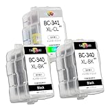 【TKYK】BC340XL 2個+BC341XL 1個セット 互換インクカートリッジ 詰め替えインク リサイクルインク canon用 BC360/361通用 インク 純正品併用 大容量 キヤノン用 PIXUS TS5130S TS5130 MG4230 MG4130 MG3630 MG3530 MG3230 MG3130 MG2130 MX523 MX513 インク TS5430 TS5330