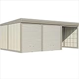 タクボガレージ　カールフォーマ　CL-S8153　多雪型　標準型　3台用　『シャッター車庫　ガレージ』 ムーンホワイト