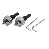 uxcell バイメタルホールソー 25mm穴径 三角シャンク ドリルビット 2個入り