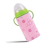 ボトルカバー　ミルク保温 　USB加熱　ミルクウォーターボトルカップ　ママ安心　カバー洗濯可能　便利　