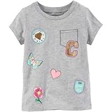 Carter's(カーターズ) フェイクポケットグラフィックティ グレー トップス半袖Tシャツ 9ヶ月【並行輸入】
