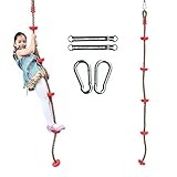 TL Toys 5つKnotted Climbing Ppロープfor Kidsレッド