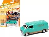 Johnny Lightning 1/64 ダッジ トレーズマン バン 1976 ミントグリーン Tradesman Van ミニカー [並行輸入品]