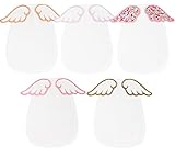 汗取りパッド 天使の羽 赤ちゃん 4重ガーゼ あせも予防 ベビー 5枚セット ガーゼハンカチ付き 綿100% (20 * 26cm)