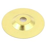 uxcell ダイヤモンド切削ディスク メタル ダイヤモンド 外径 100mm ゴールドトーン