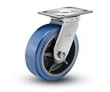 Shepherd Prism Series 4 Diameter Urethane on Polypropylene Wheel Swivel Caster, 4-1/2 Length x 4 Wid