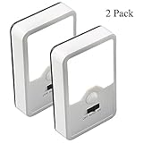 スティックどこでもワイヤレスバッテリーPowered LED夜間ライトモーションセンサーfor Kids and大人0.6 W ( Pack of 2 )