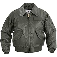 [ロスコ] メンズ ミリタリジャケットアウター フライトジャケット 黒 緑 CWU-45P Flight Jacket アウター 7522 7520 [並行輸入品]